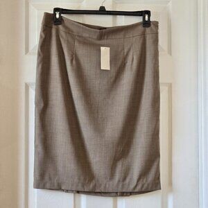 New York & Company Stretch Light Brown Straight Skirt Size 14